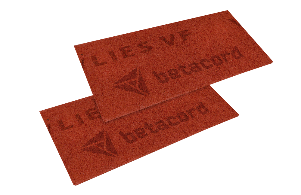 Абразивный матирующий лист 115х230 мм Betacord Vlies Zirkon Very Fine красный (20 шт.)