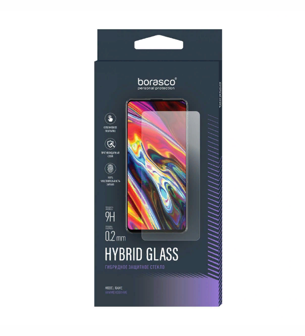 

Защитное стекло (Экран+Камера) BoraSCO Hybrid Glass для Infinix Hot 11S