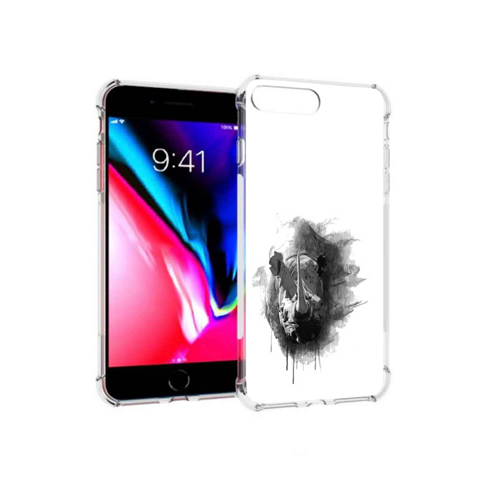

Чехол MyPads Tocco для Apple iPhone 8 Plus носорог (PT70866.609.523), Прозрачный, Tocco
