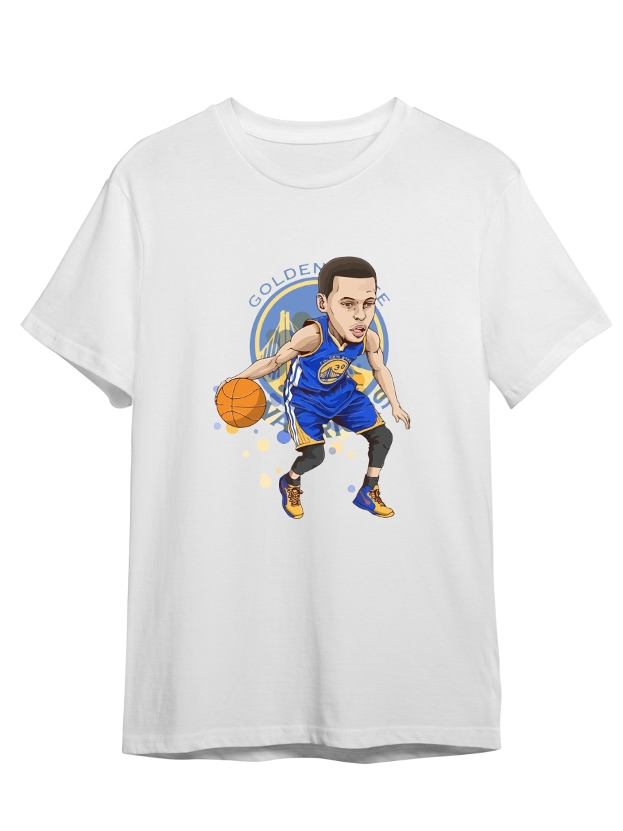 фото Футболка унисекс сувенирshop баскетбол/nba/curry 19 белый 2xl