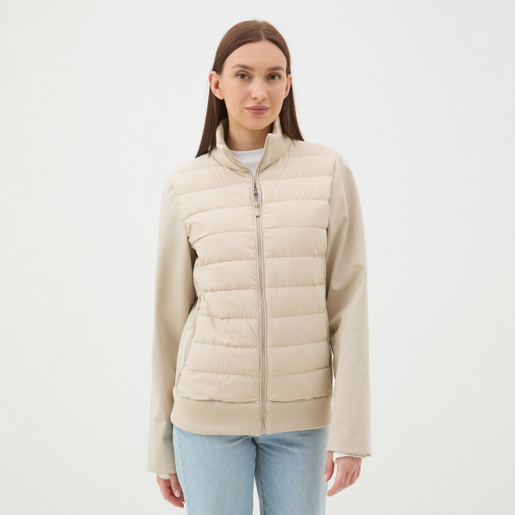 

Пуховик женский Maison David MLY23-0606-2WF бежевый 2XS, MLY23-0606-2WF