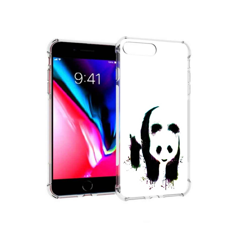 

Чехол MyPads Tocco для Apple iPhone 8 Plus панда в акварели (PT70866.609.532), Прозрачный, Tocco