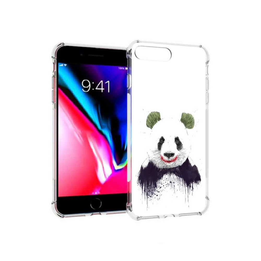 

Чехол MyPads Tocco для Apple iPhone 8 Plus панда джокер (PT70866.609.533), Прозрачный, Tocco
