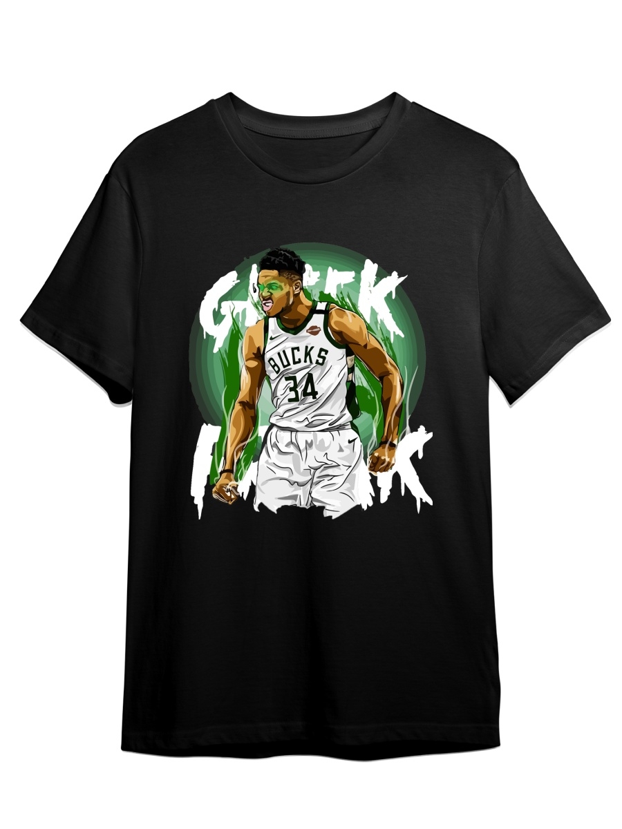 фото Футболка унисекс сувенирshop баскетбол/nba/giannis 20 черный 3xl