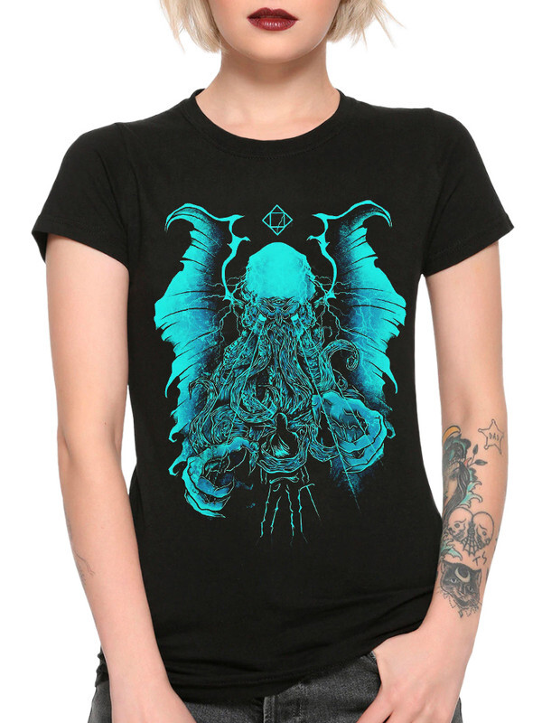 

Футболка женская DreamShirts Studio Ктулху Лавкрафта 232-cthulhu-1 черная L, Черный, Ктулху Лавкрафта 232-cthulhu-1