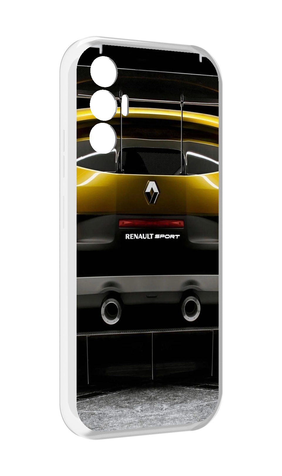 

Чехол Mypads Renault 3 Мужской Для Tecno Pova 3, Прозрачный, Tocco