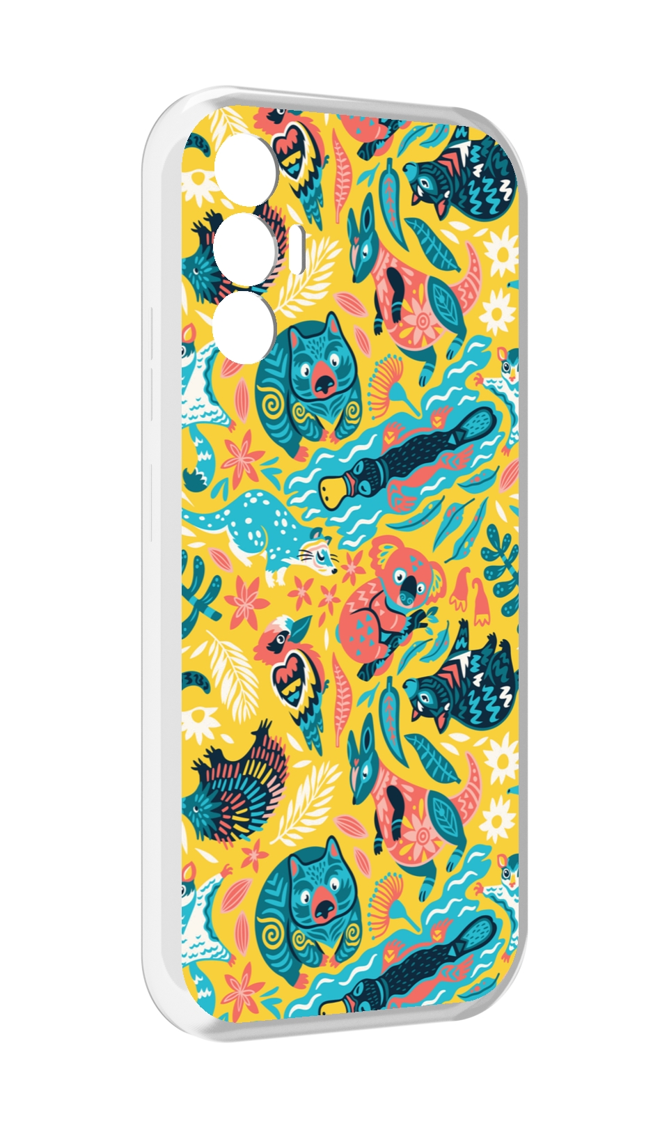 

Чехол Mypads Seamless-Pattern Для Tecno Pova 3, Прозрачный, Tocco
