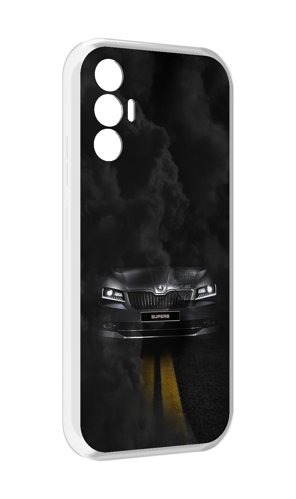 

Чехол Mypads Skoda 1 Для Tecno Pova 3, Прозрачный, Tocco