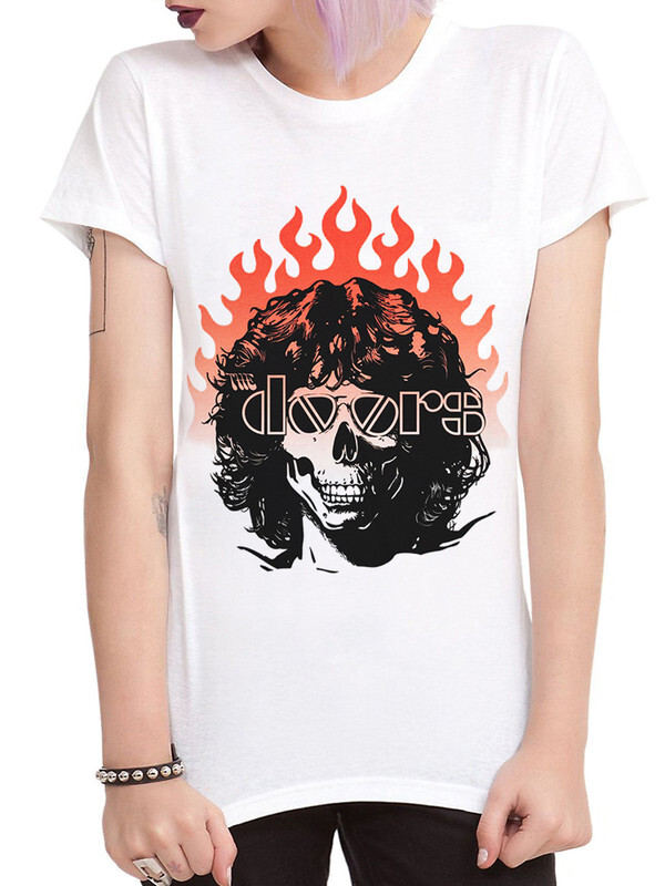 

Футболка женская DreamShirts Studio Джим Моррисон - The Doors 234-1 белая L, Белый, Джим Моррисон - The Doors 234-1