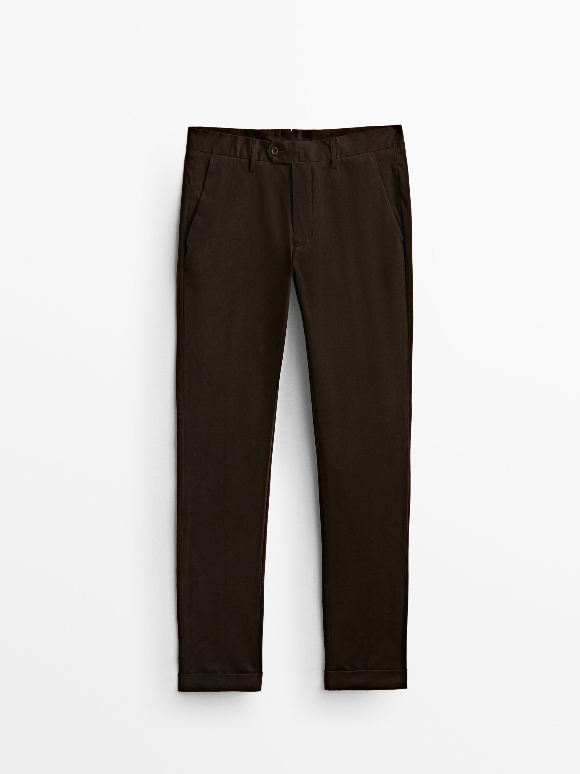 

Брюки мужские Massimo Dutti 00086162700 коричневые 42, 00086162700