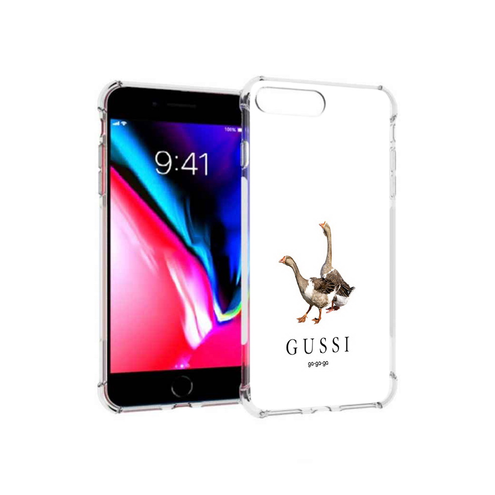 

Чехол MyPads Tocco для Apple iPhone 8 Plus Гусси бренд (PT70866.609.56), Прозрачный, Tocco