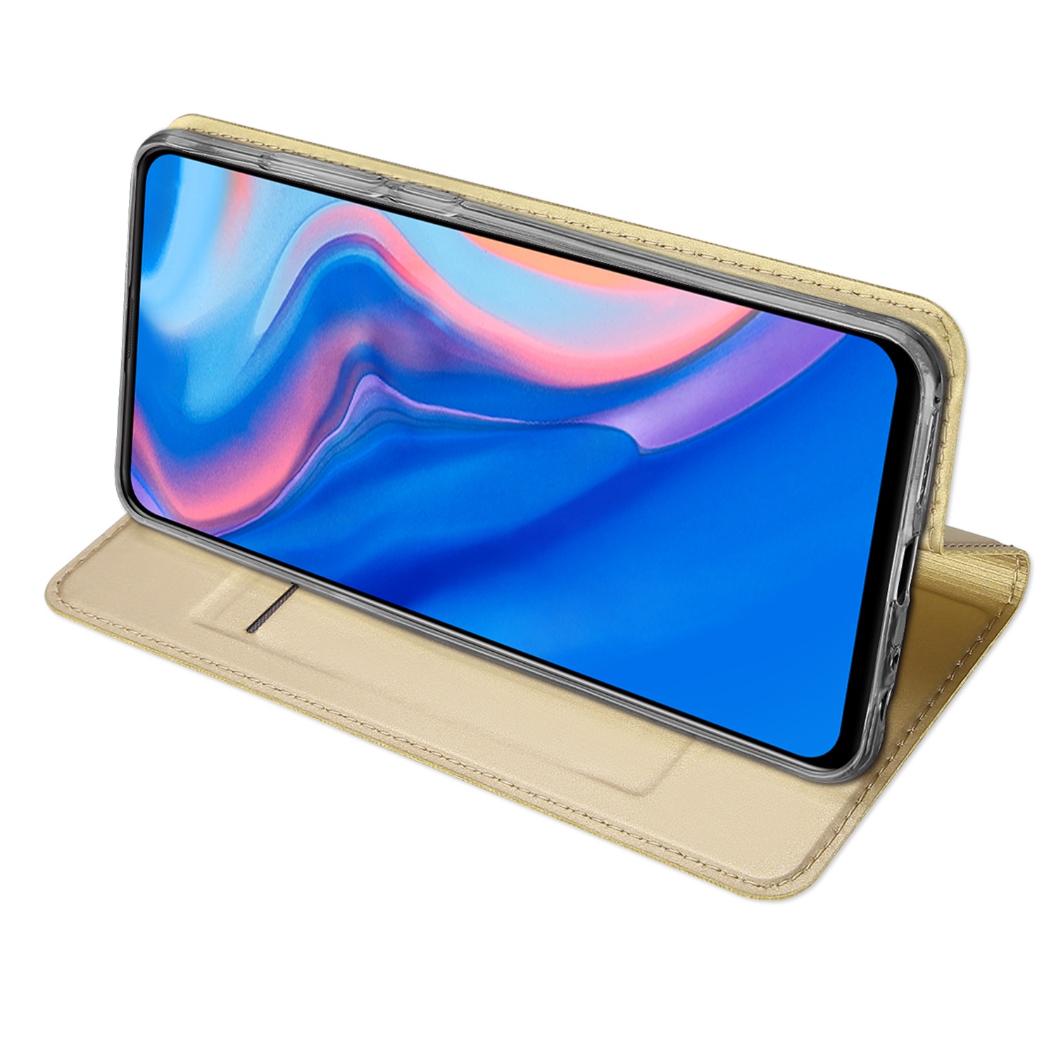 

Чехол книжка для Huawei Honor P Smart Z золотой, Золотистый, Huawei Honor P Smart Z