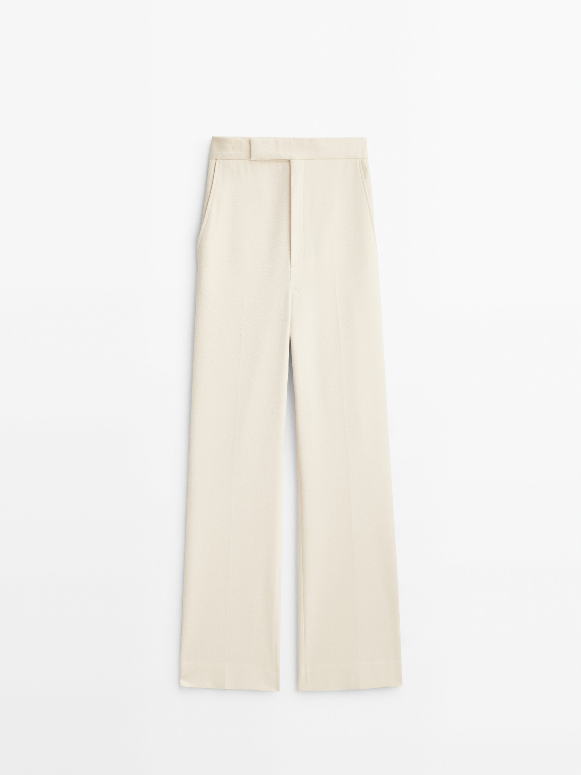 

Брюки женские Massimo Dutti 05015979251 белые 38, 05015979251
