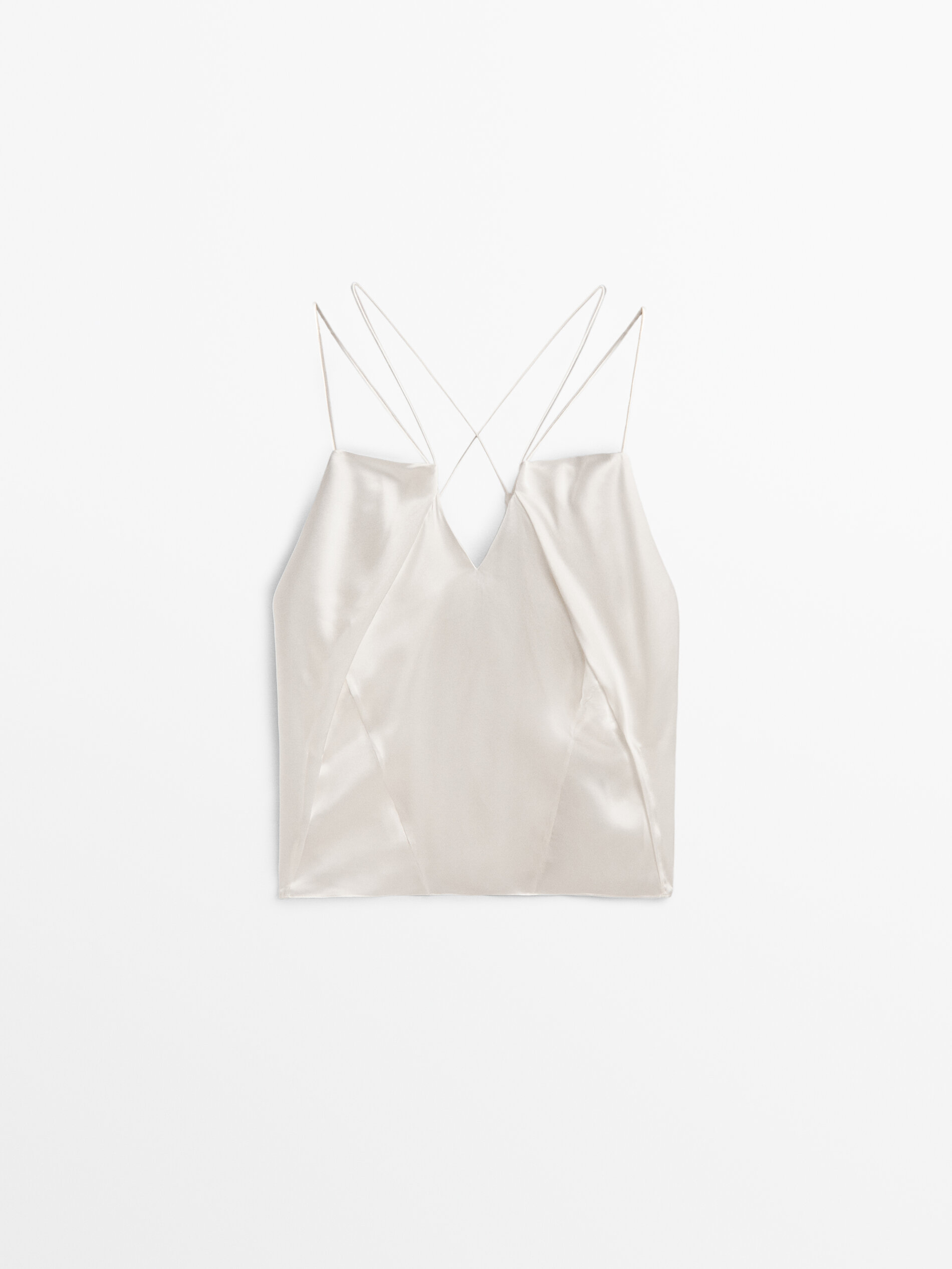 

Топ женский Massimo Dutti 09400952250 белый M, 09400952250