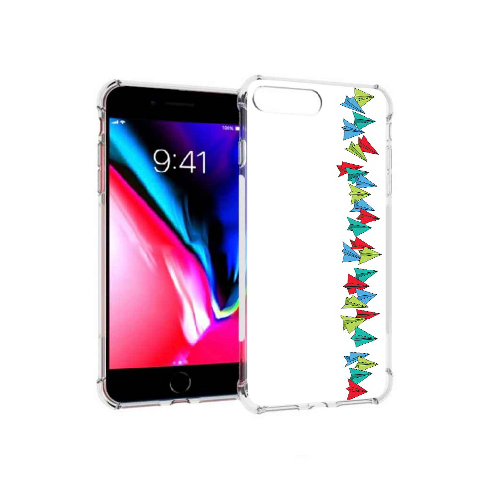 Чехол MyPads Tocco для Apple iPhone 8 Plus самолетики из листочков (PT70866.609.593)