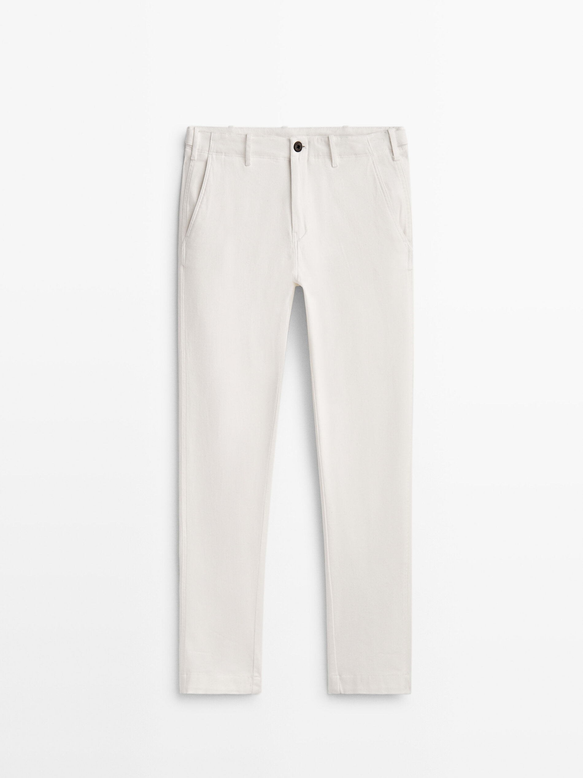 

Брюки мужские Massimo Dutti 00032090250 белые 38, 00032090250