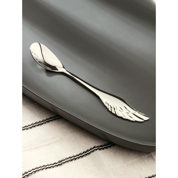 

Ложка чайная Magistro Wings, h=14 см, цвет серебряный, Серебристый, Столовые приборы Wings