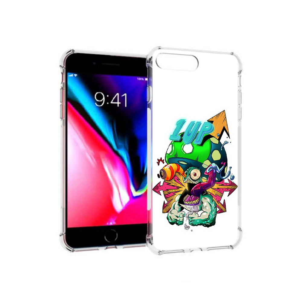 

Чехол MyPads Tocco для Apple iPhone 8 Plus сильный гриб абстракция (PT70866.609.599), Прозрачный, Tocco