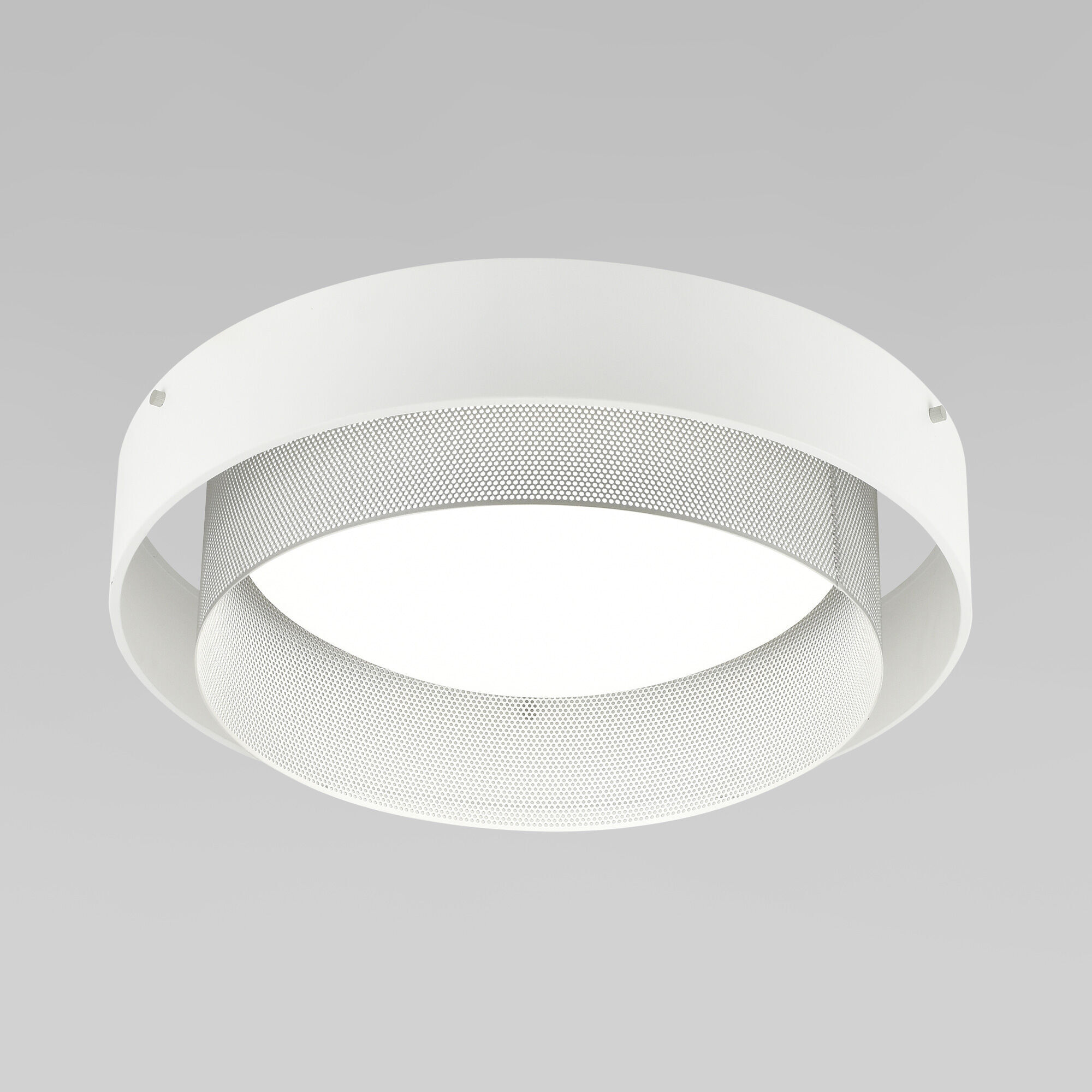 фото Умный потолочный led светильник eurosvet imperio 90286/1 белый/серебро smart minimir home
