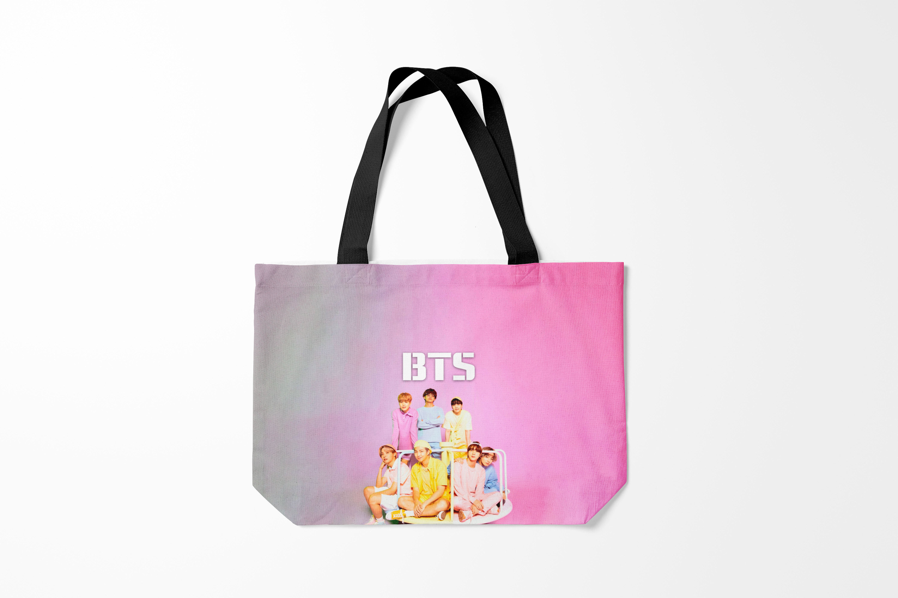 

Сумка шoппер унисекс Burnettie BTS, розовый, BTS