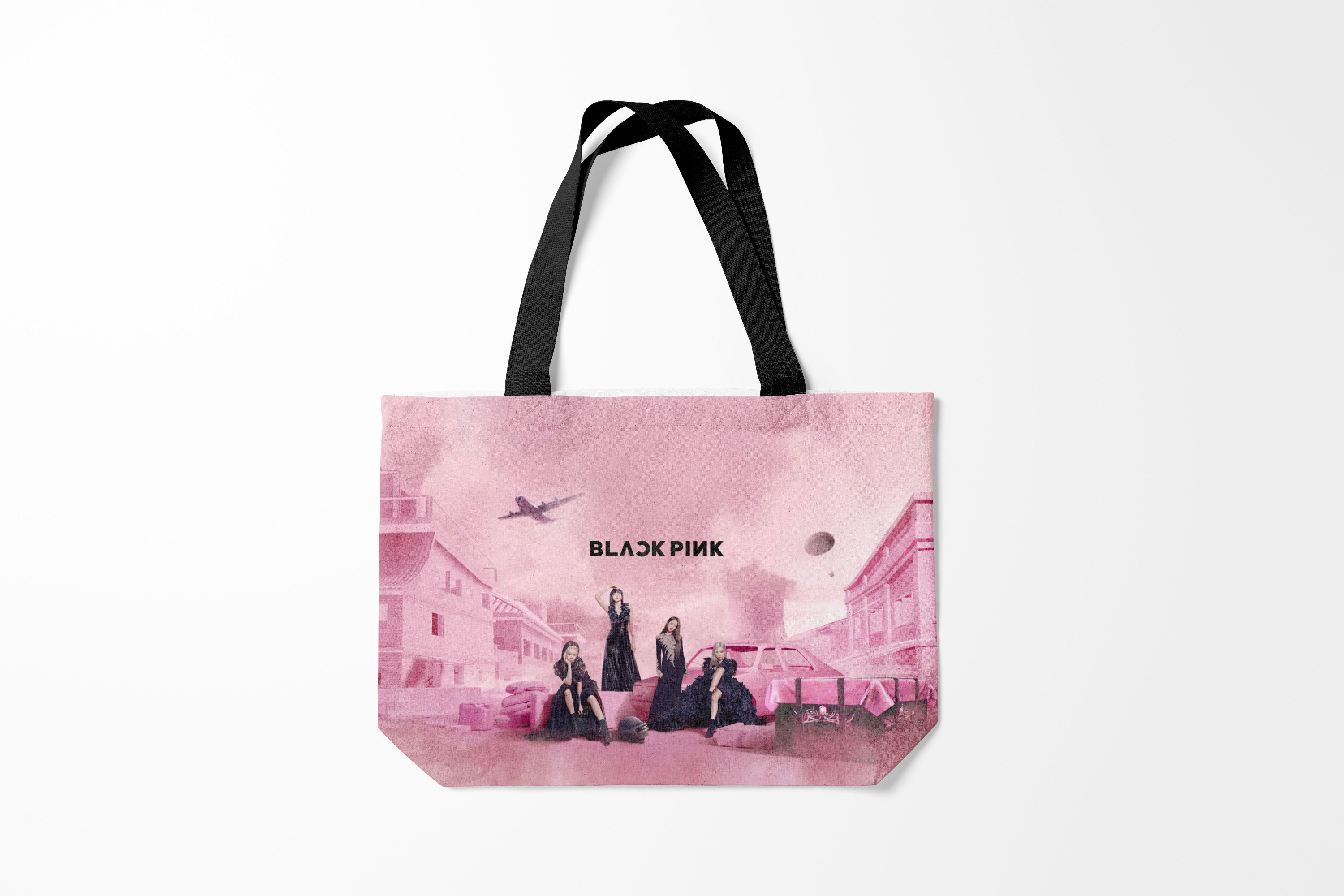 

Сумка шoппер унисекс Burnettie BLACKPINK x PUBG, розовый, BLACKPINK x PUBG