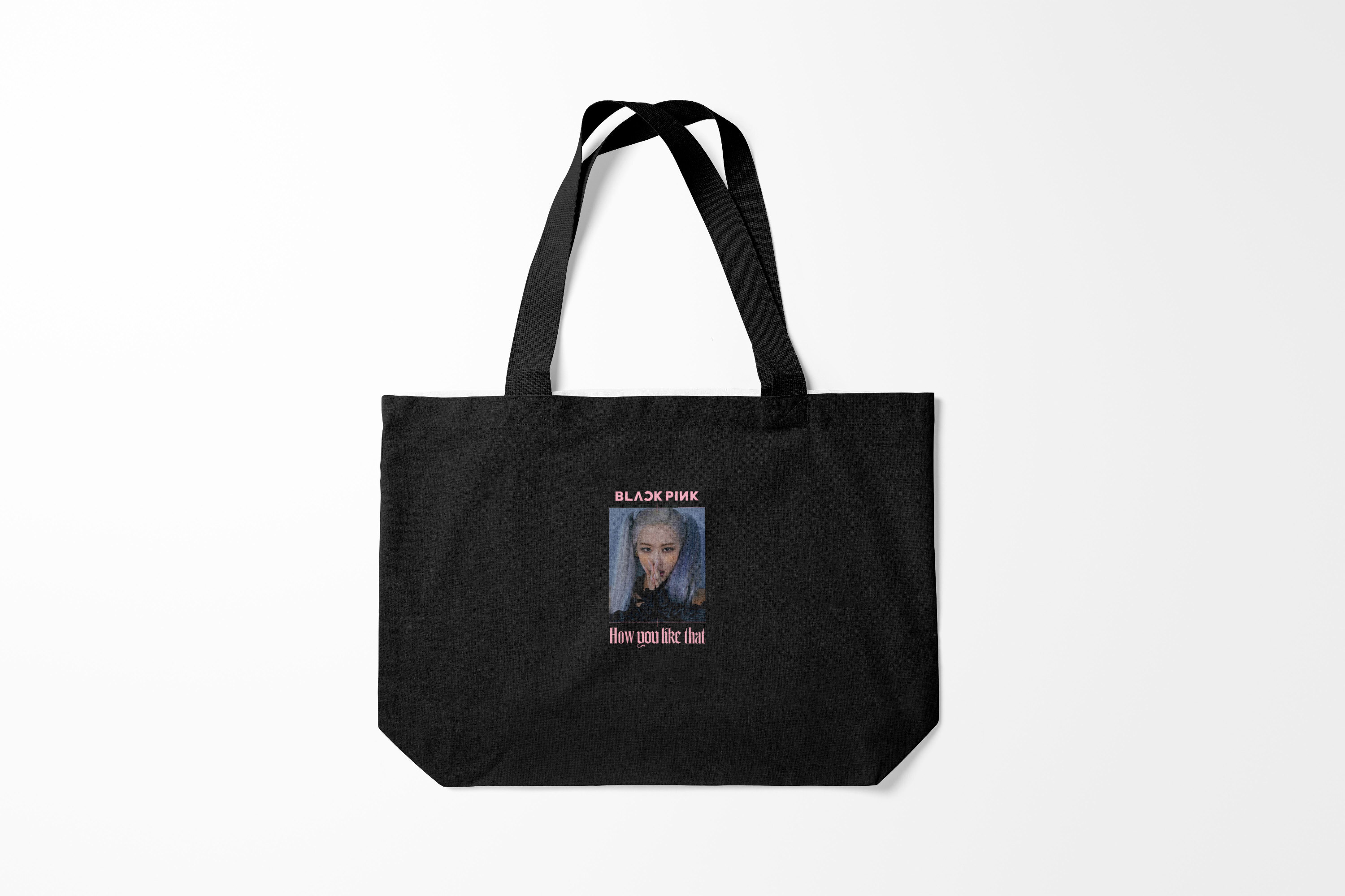 

Сумка шoппер унисекс Burnettie BLACKPINK Rose, черный, BLACKPINK Rose