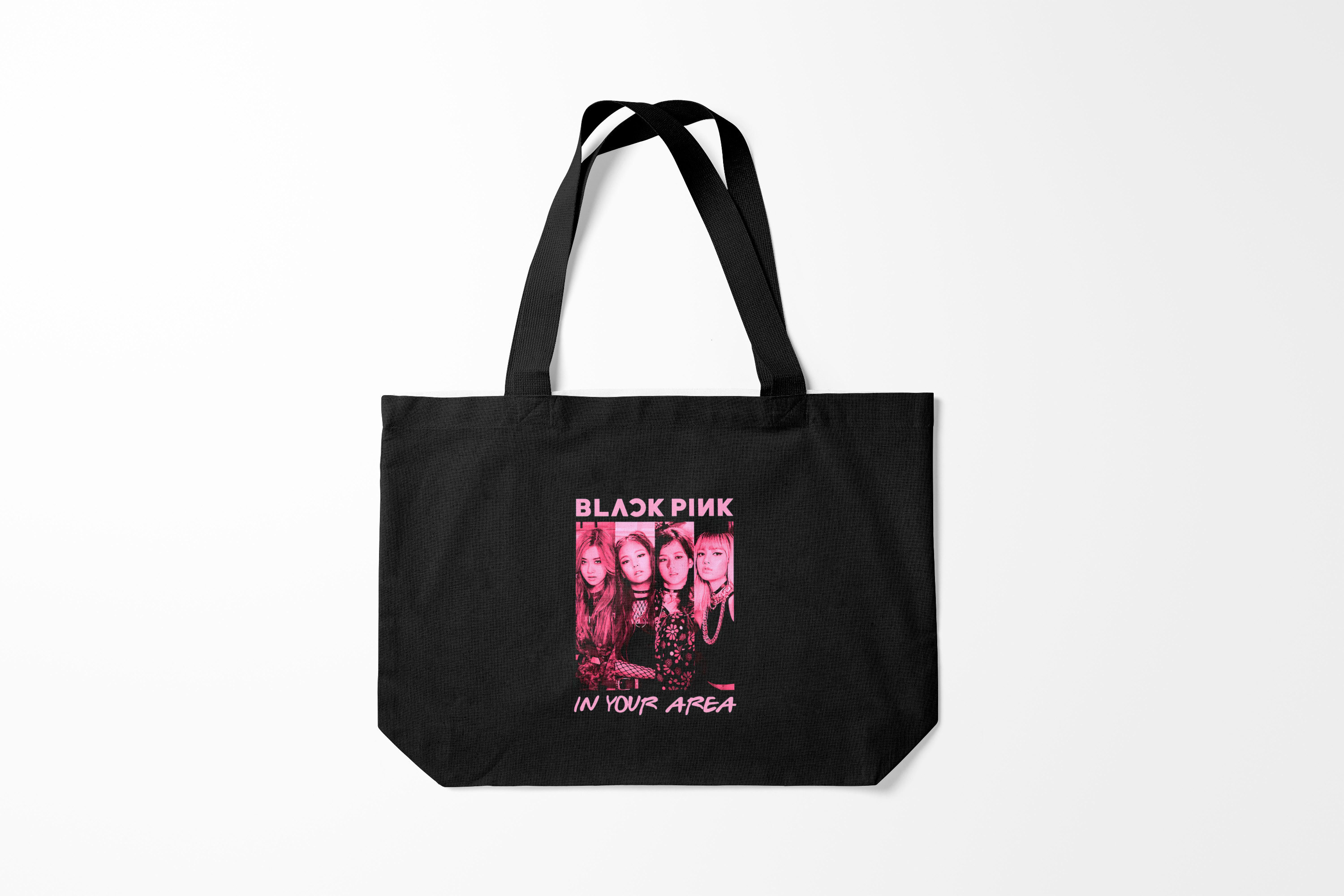

Сумка шoппер унисекс Burnettie BLACKPINK In your area, черный, BLACKPINK In your area