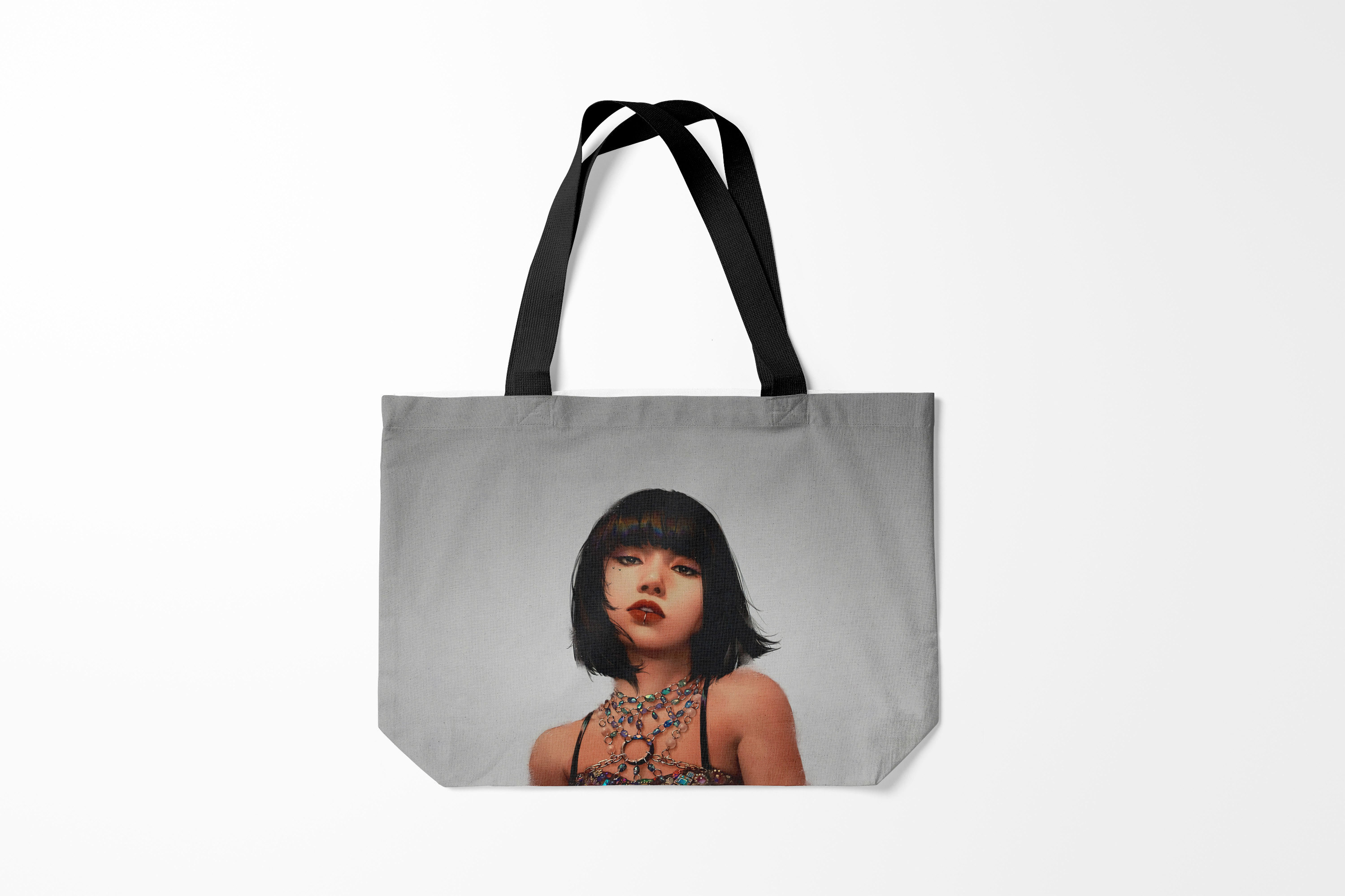 

Сумка шoппер унисекс Burnettie BLACKPINK Hot Lisa, черный, BLACKPINK Hot Lisa