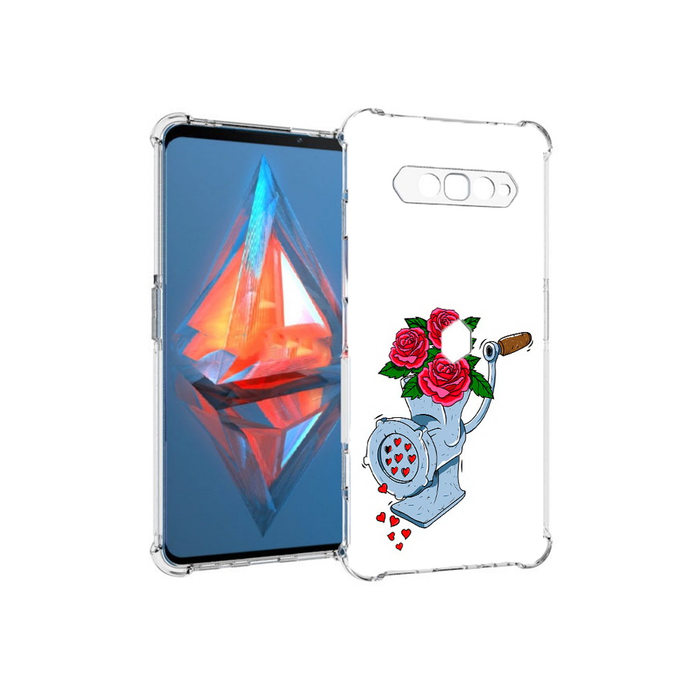 

Чехол MyPads Tocco для Xiaomi Black Shark 4 Цветочные сердца (PT162389.266.199), Прозрачный, Tocco