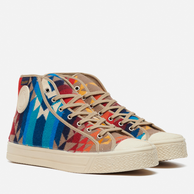 

Кеды унисекс US Rubber x Pendleton High Top Pilot Rock бежевые 40 EU, x Pendleton High Top Pilot Rock