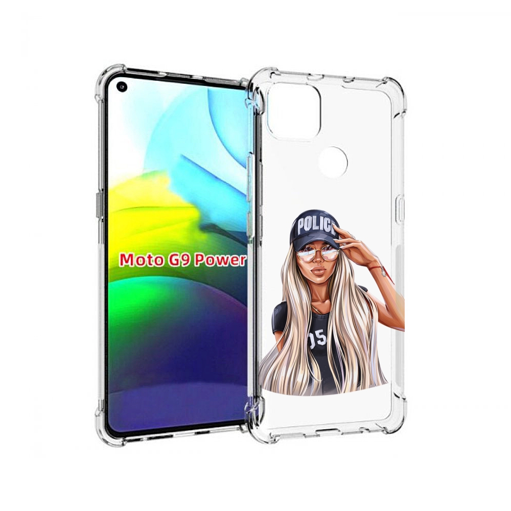 

Чехол MyPads модная-девушка-арт женский для Motorola Moto G9 Power, Прозрачный, Tocco