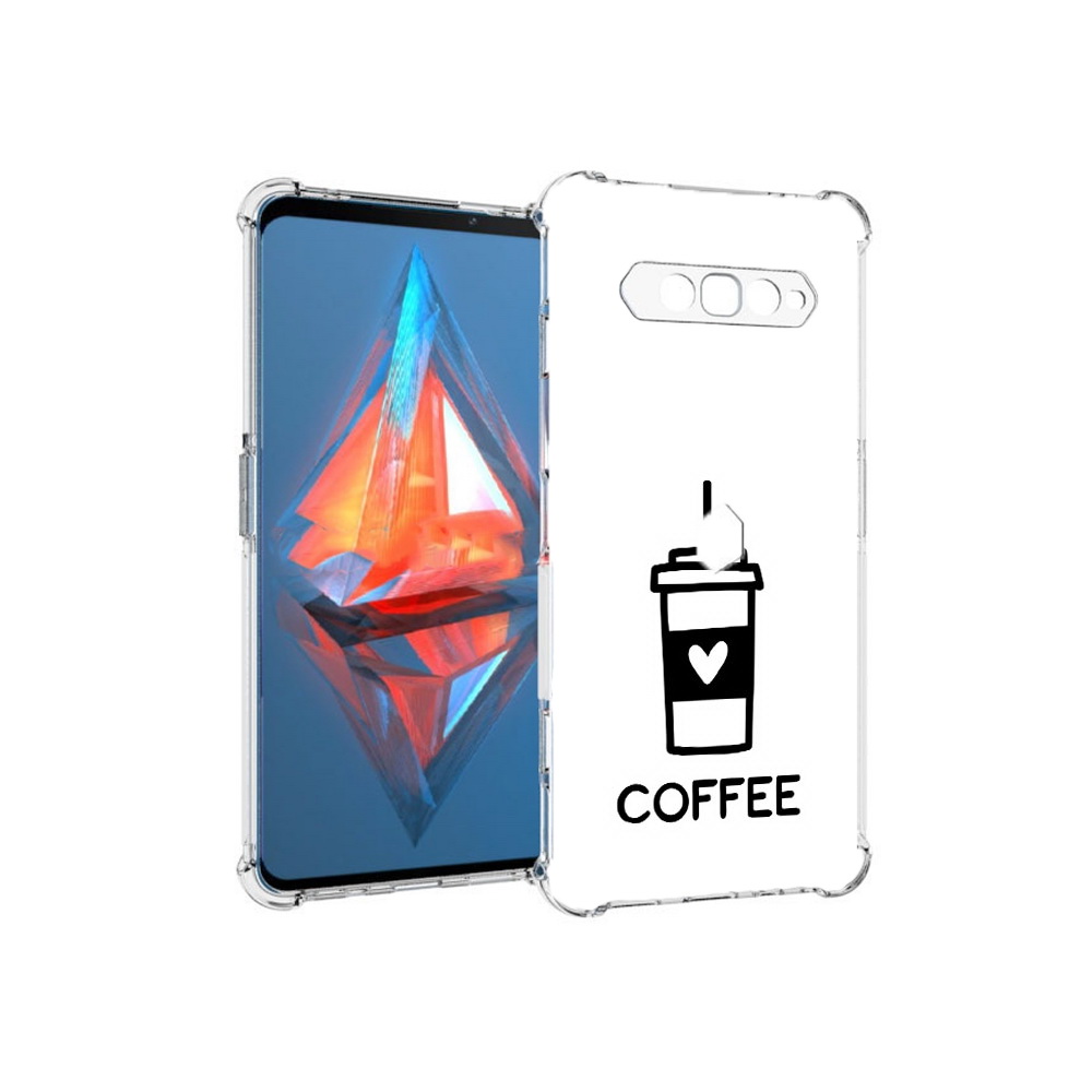 

Чехол MyPads Tocco для Xiaomi Black Shark 4 Я люблю кофе (PT162389.266.206), Прозрачный, Tocco
