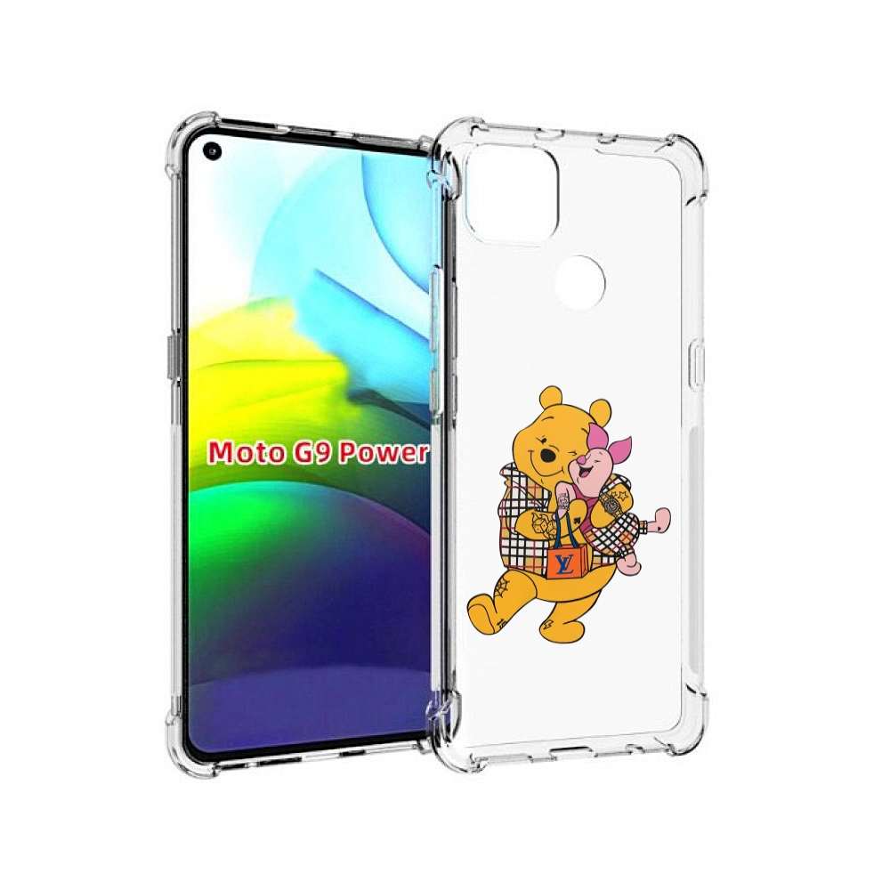 

Чехол MyPads модный-медведь-из-винни-пуха для Motorola Moto G9 Power, Прозрачный, Tocco