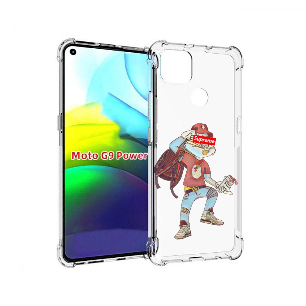 

Чехол MyPads моднявый-заяц детский для Motorola Moto G9 Power, Прозрачный, Tocco