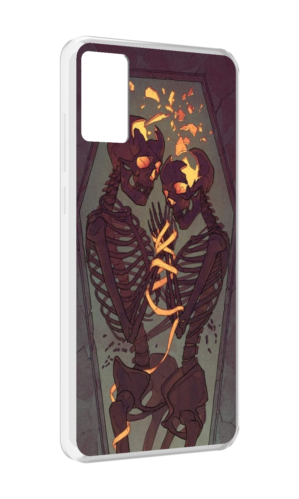 

Чехол MyPads скелеты в гробу для CUBOT P50, Прозрачный, Tocco