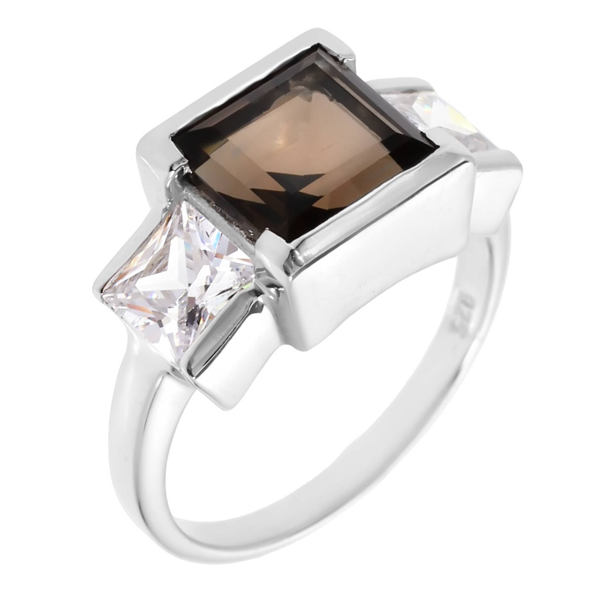 

Кольцо из серебра р.  Balex Jewellery 1410931439, раухтопаз\фианит, 1410931439