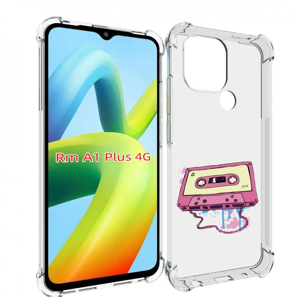 

Чехол MyPads Розовая кассета для Xiaomi Redmi A1 Plus +, Прозрачный, Tocco
