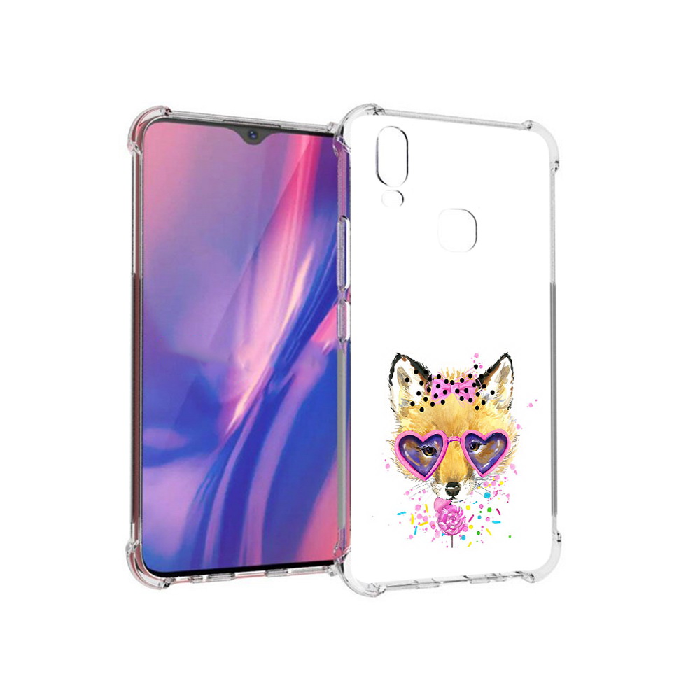 

Чехол MyPads Tocco для Vivo Y11 лисенок с бантиком (PT144890.422.441), Прозрачный, Tocco