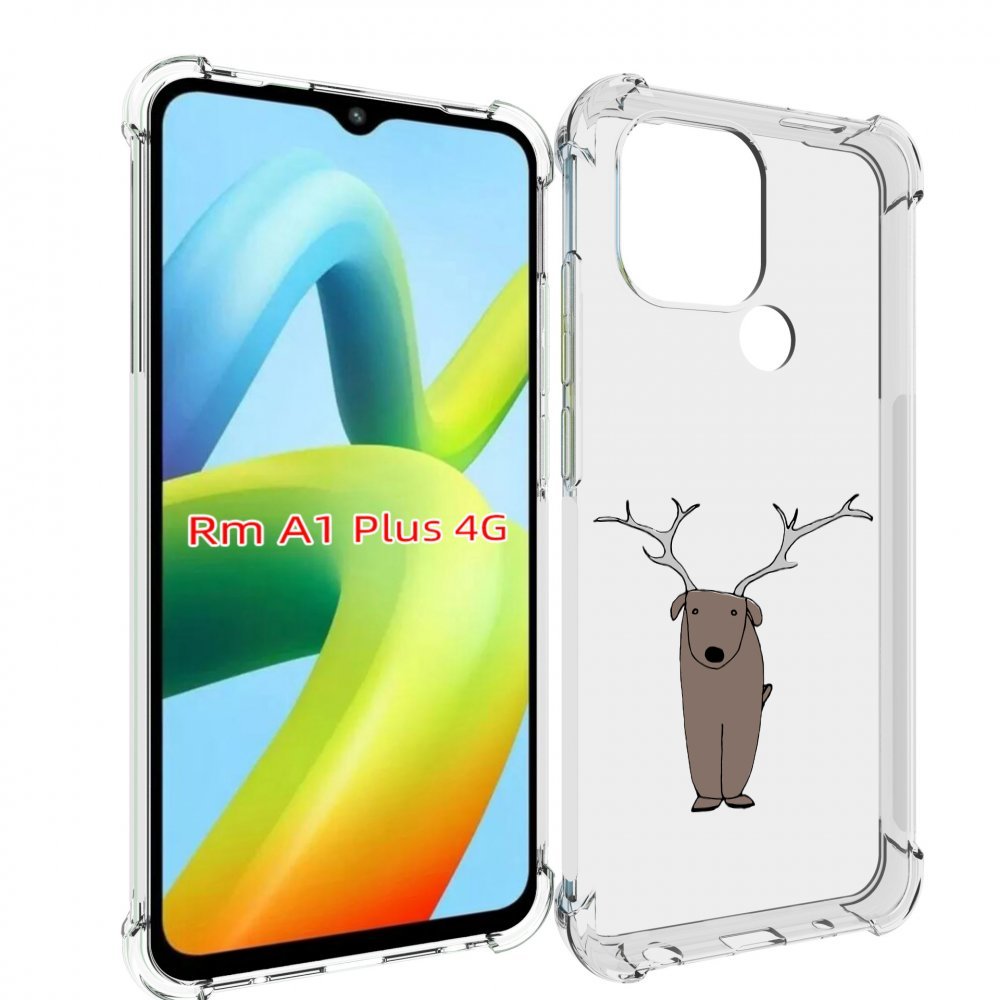 

Чехол MyPads Собака олень для Xiaomi Redmi A1 Plus +, Прозрачный, Tocco