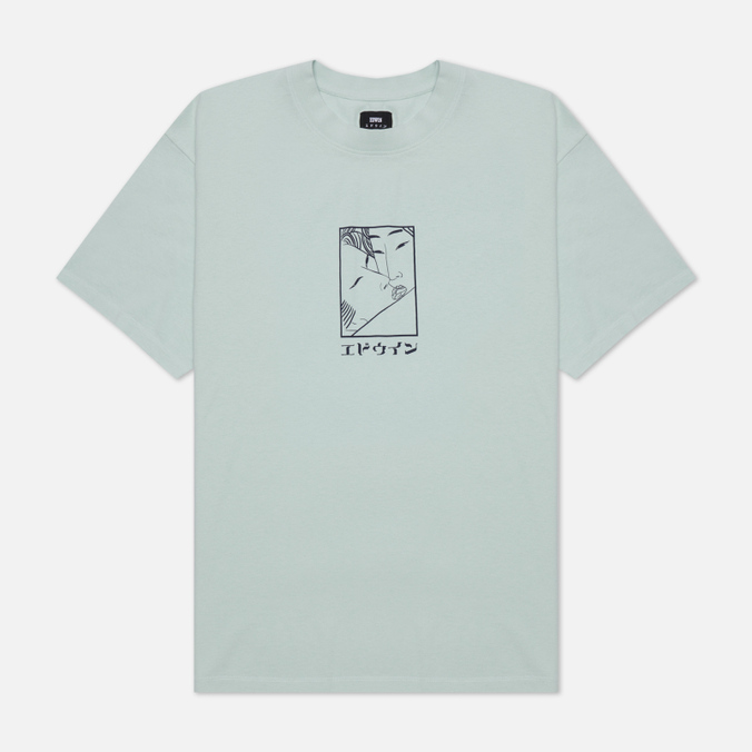 

Футболка мужская Edwin I031162.0WU.67 голубая XL, I031162.0WU.67