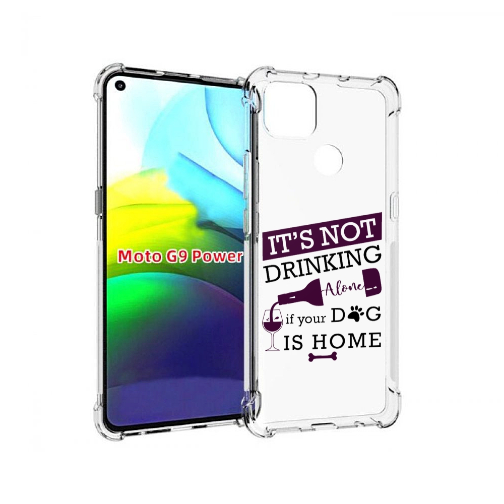 

Чехол MyPads не-пей-один-дома для Motorola Moto G9 Power, Прозрачный, Tocco
