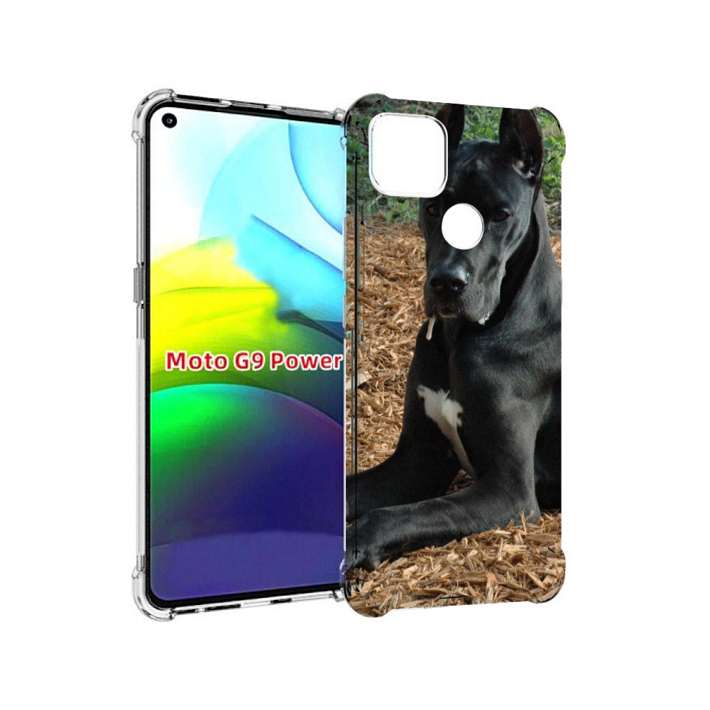 

Чехол MyPads немецкии дог для Motorola Moto G9 Power, Прозрачный, Tocco