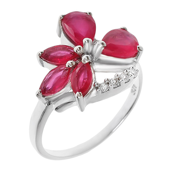 

Кольцо из серебра р. , Balex Jewellery 1410931272, рубин/фианит, 1410931272