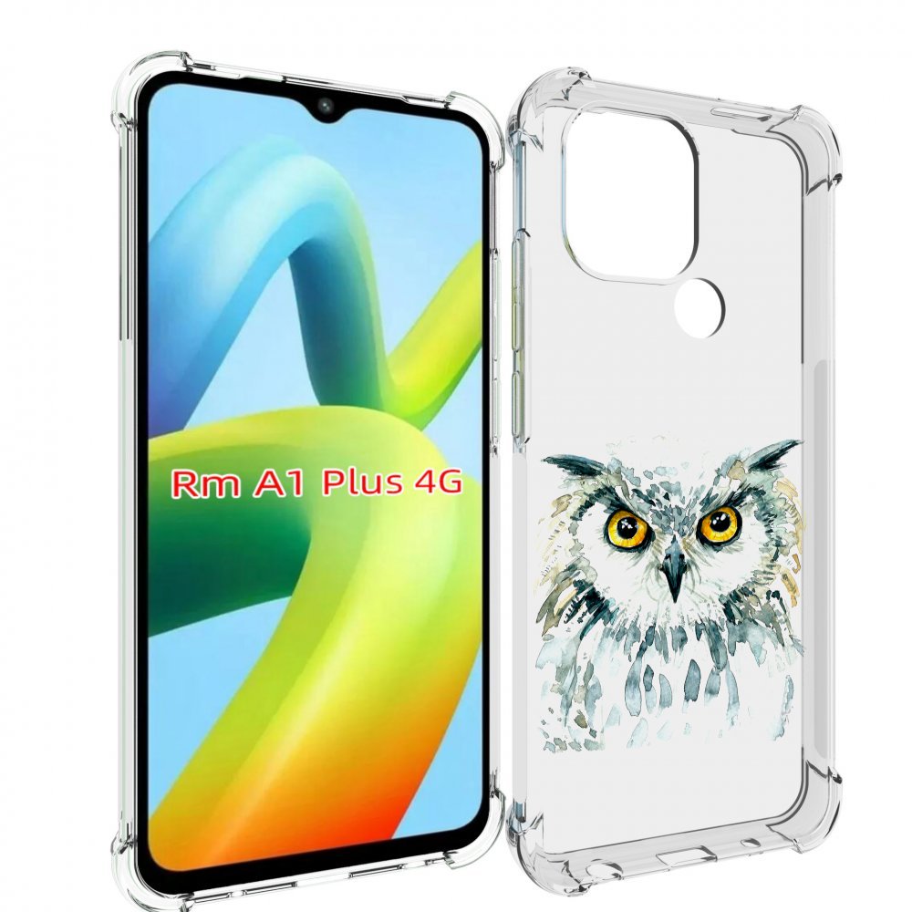 

Чехол MyPads Серьезная сова для Xiaomi Redmi A1 Plus +, Прозрачный, Tocco