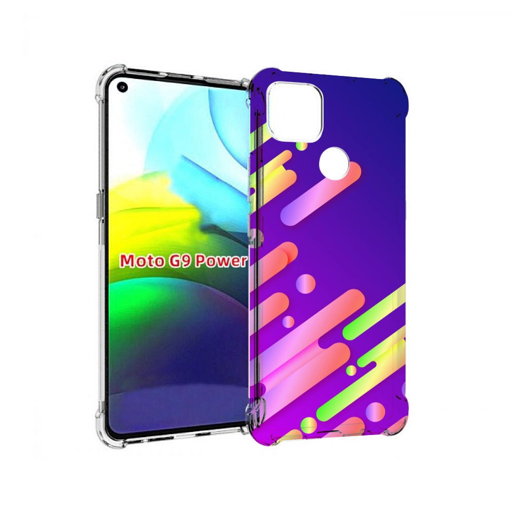 

Чехол MyPads неоновый-фон для Motorola Moto G9 Power, Прозрачный, Tocco