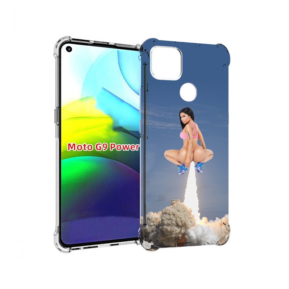 

Чехол MyPads ники-минаж-ракета детский для Motorola Moto G9 Power, Прозрачный, Tocco
