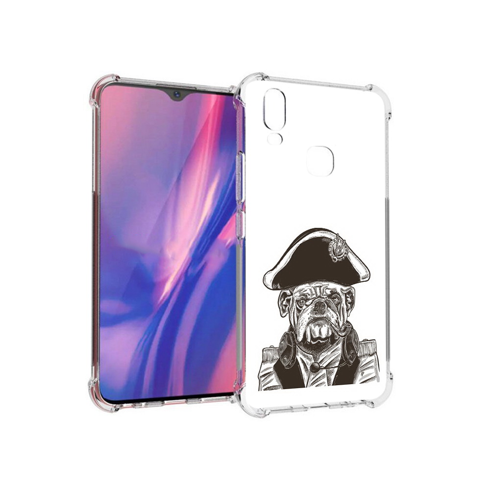 

Чехол MyPads Tocco для Vivo Y11 мопс генерал (PT144890.422.483), Прозрачный, Tocco