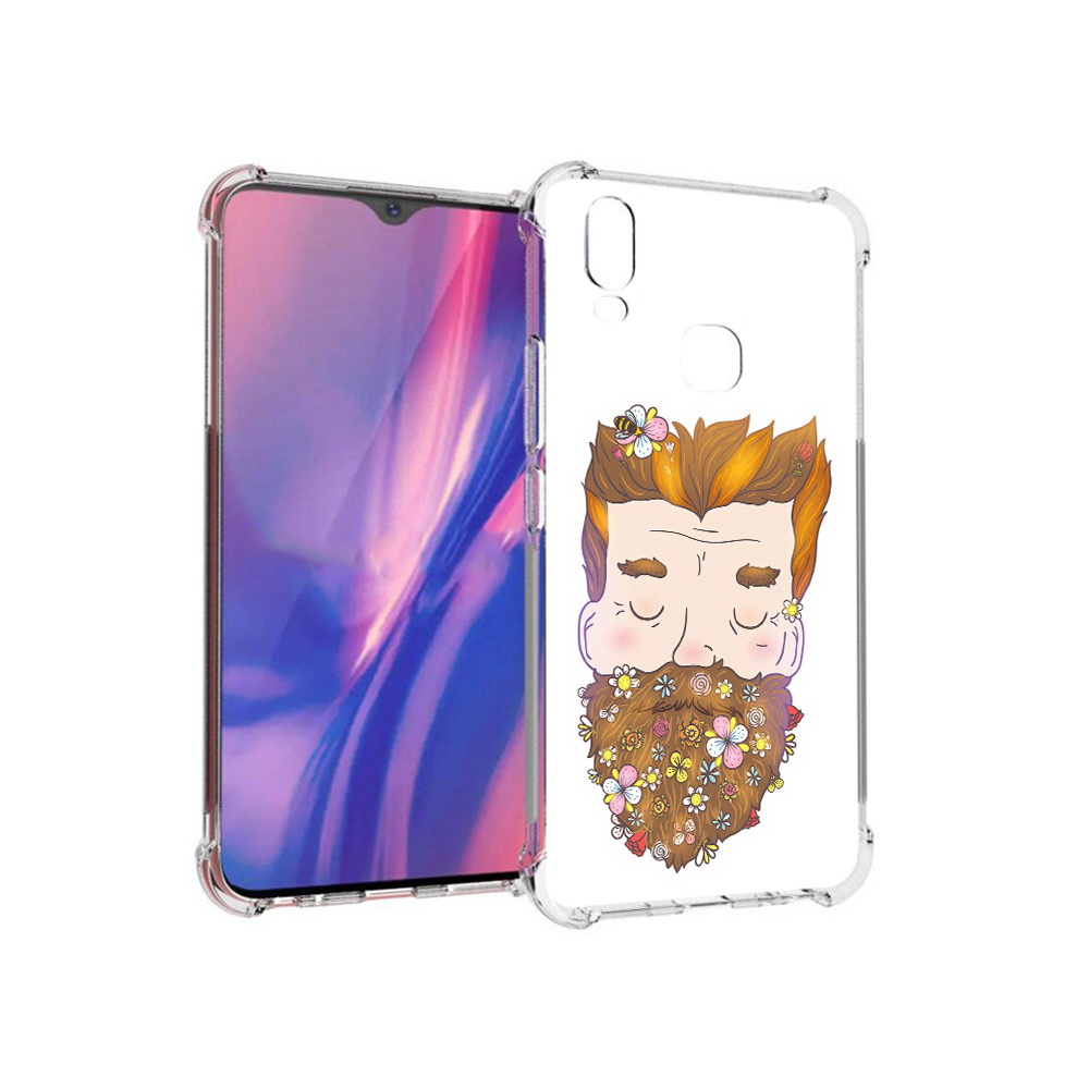 

Чехол MyPads Tocco для Vivo Y11 мужчина с цветами в бороде (PT144890.422.489), Прозрачный, Tocco