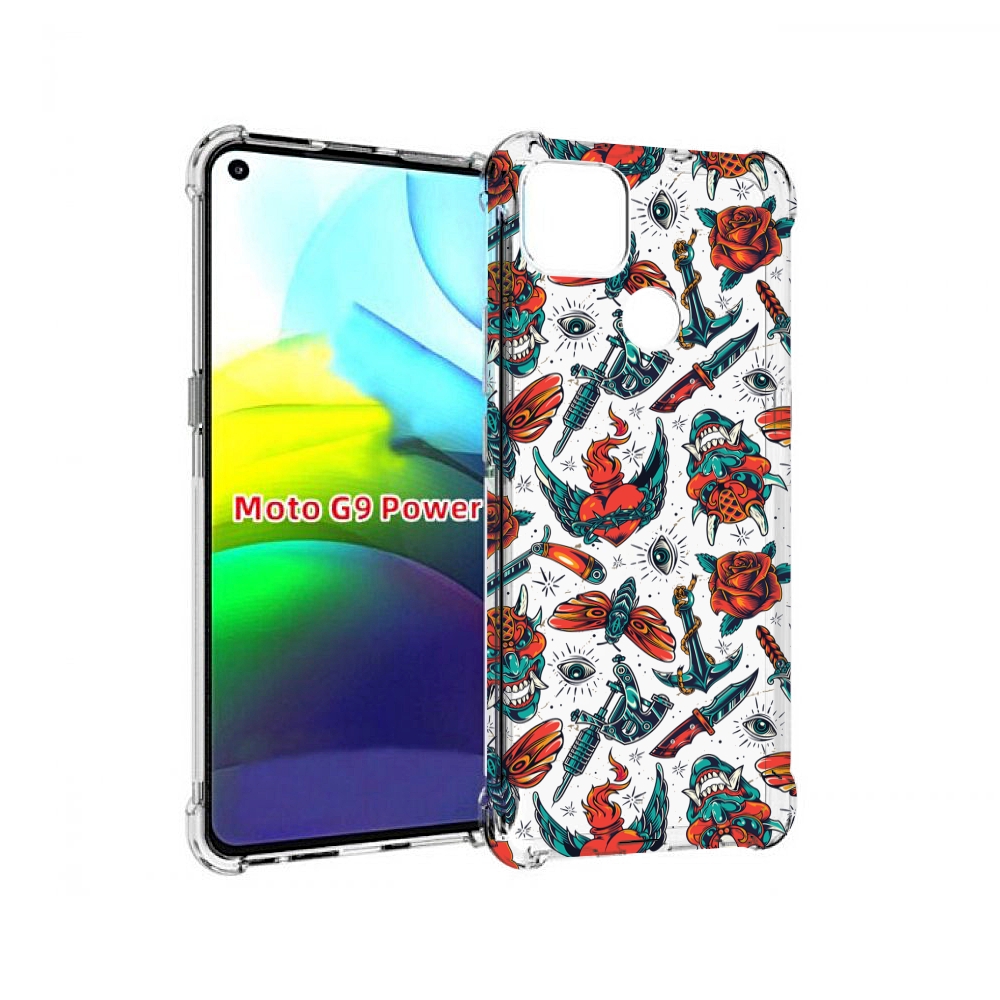 

Чехол MyPads олд-скул-пак для Motorola Moto G9 Power, Прозрачный, Tocco