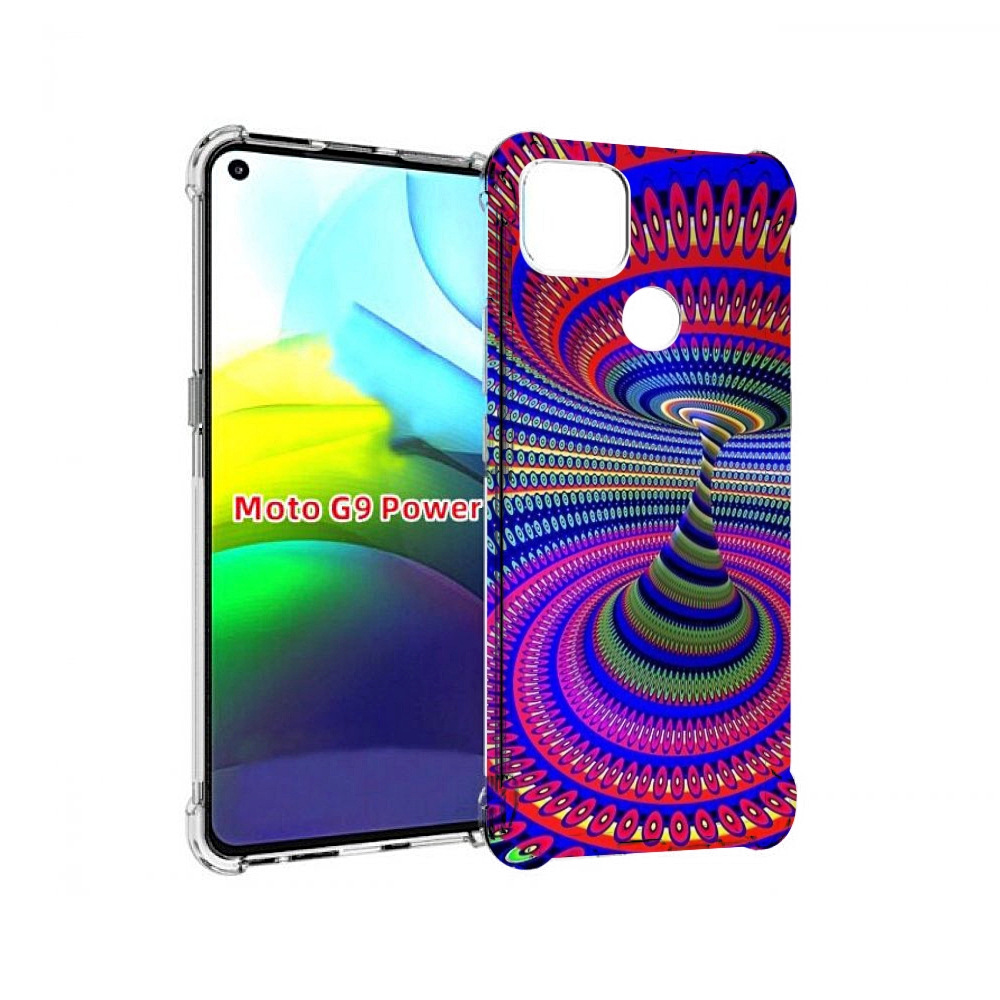 

Чехол MyPads оптическая иллюзия для Motorola Moto G9 Power, Прозрачный, Tocco